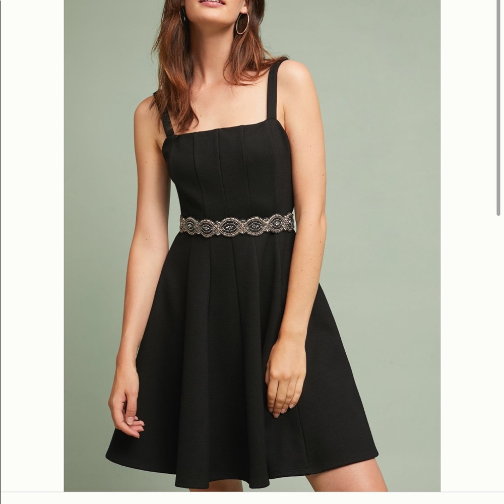Antonella little black A-line dress